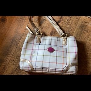 Coach Tartan Plaid handbag-AUTHENTIC.